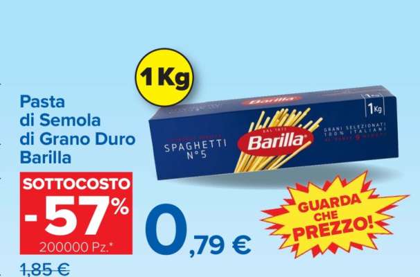 Pasta di Semola di Grano Duro Barilla