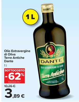 OLIO EXTRAVERGINE DI OLIVA TERRE ANTICHE DANTE