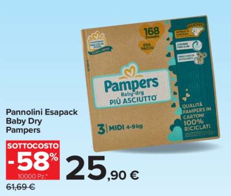 Pannolini Esapack Baby Dry Pampers