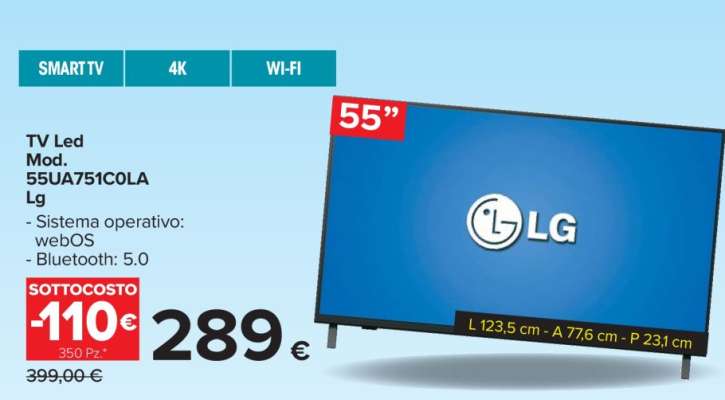 TV Led Mod. 55UA751COLA Lg