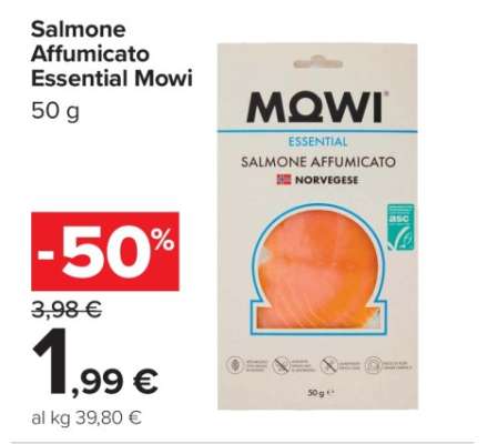 Salmone Affumicato Essential Mowi