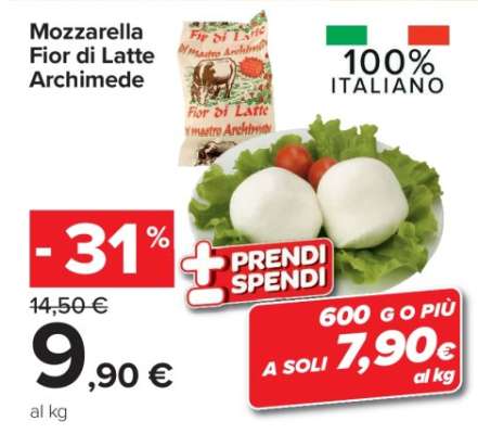 Mozzarella Fior di Latte Archimede