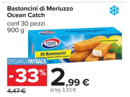 Bastoncini di Merluzzo Ocean Catch