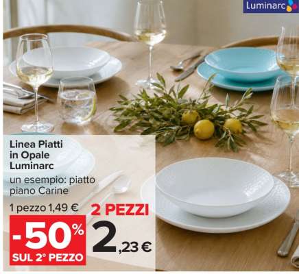 Linea Piatti in Opale Luminarc