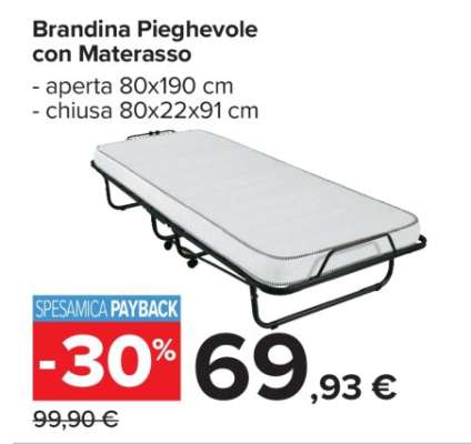 Brandina Pieghevole Con Materasso