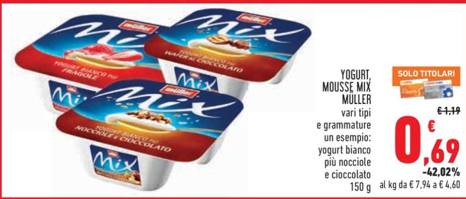 YOGURT, MOUSSE MIX MÜLLER