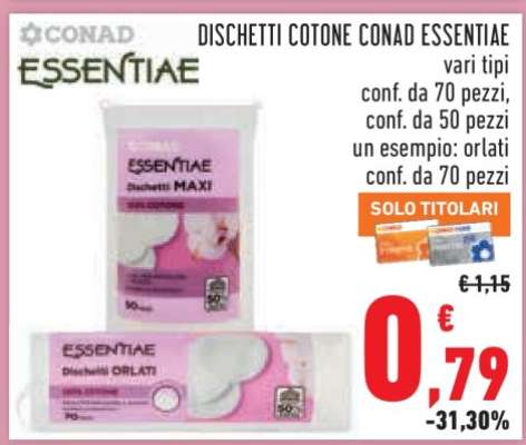 DISCHETTI COTONE CONAD ESSENTIAE