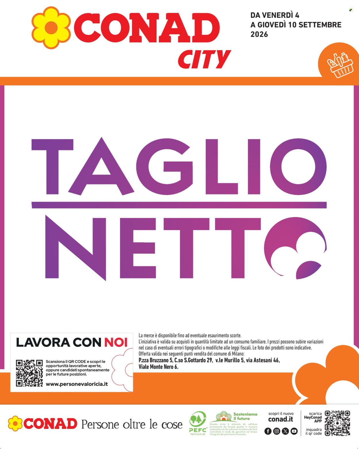 Volantino Conad City - 4/9/2026 - 10/9/2026. Pagina 1