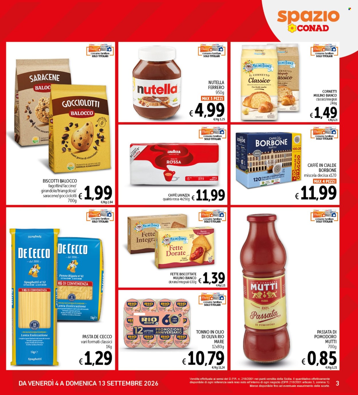 Volantino Spazio Conad - 4/9/2026 - 13/9/2026. Pagina 3