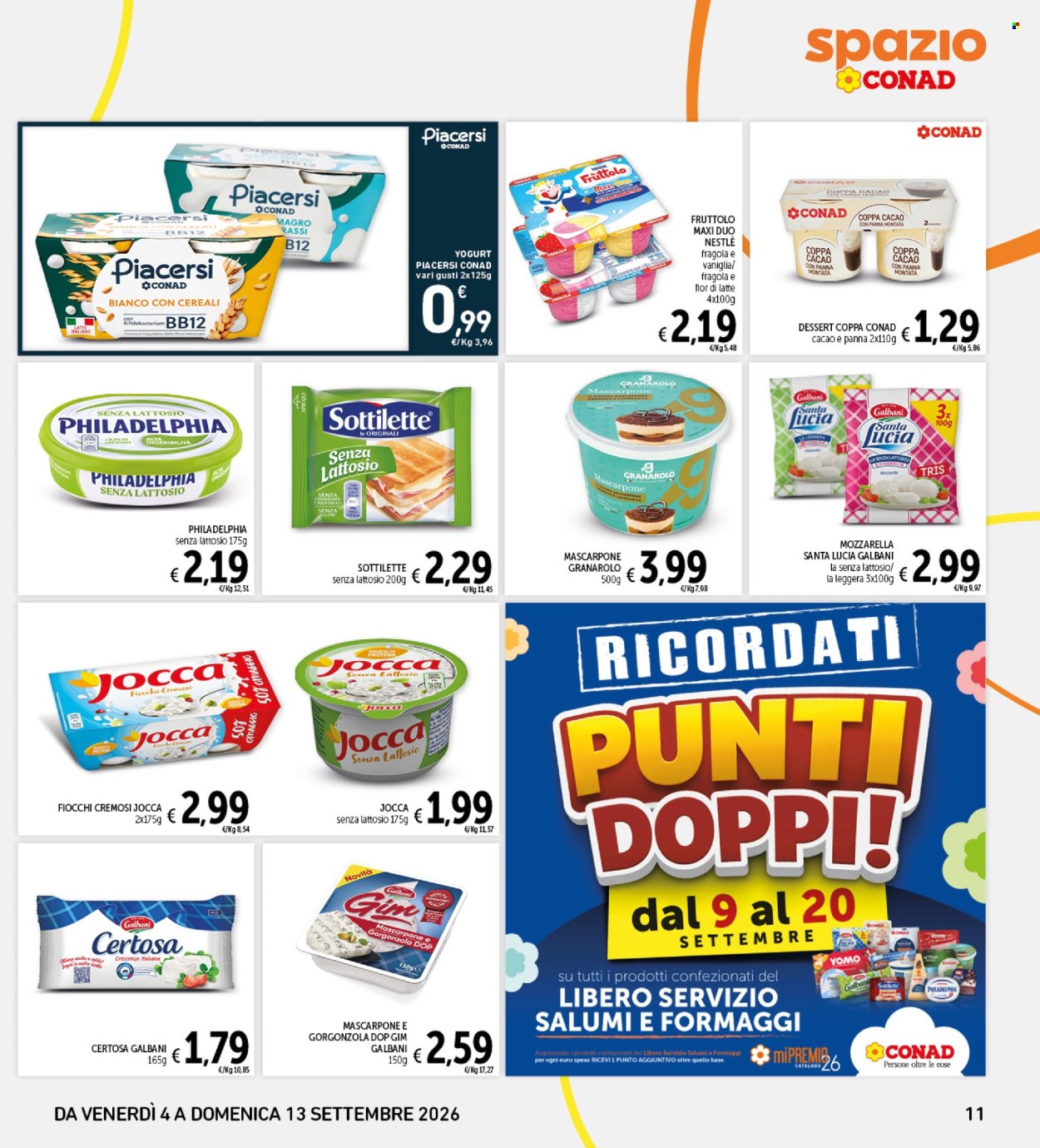 Volantino Spazio Conad - 4/9/2026 - 13/9/2026. Pagina 11