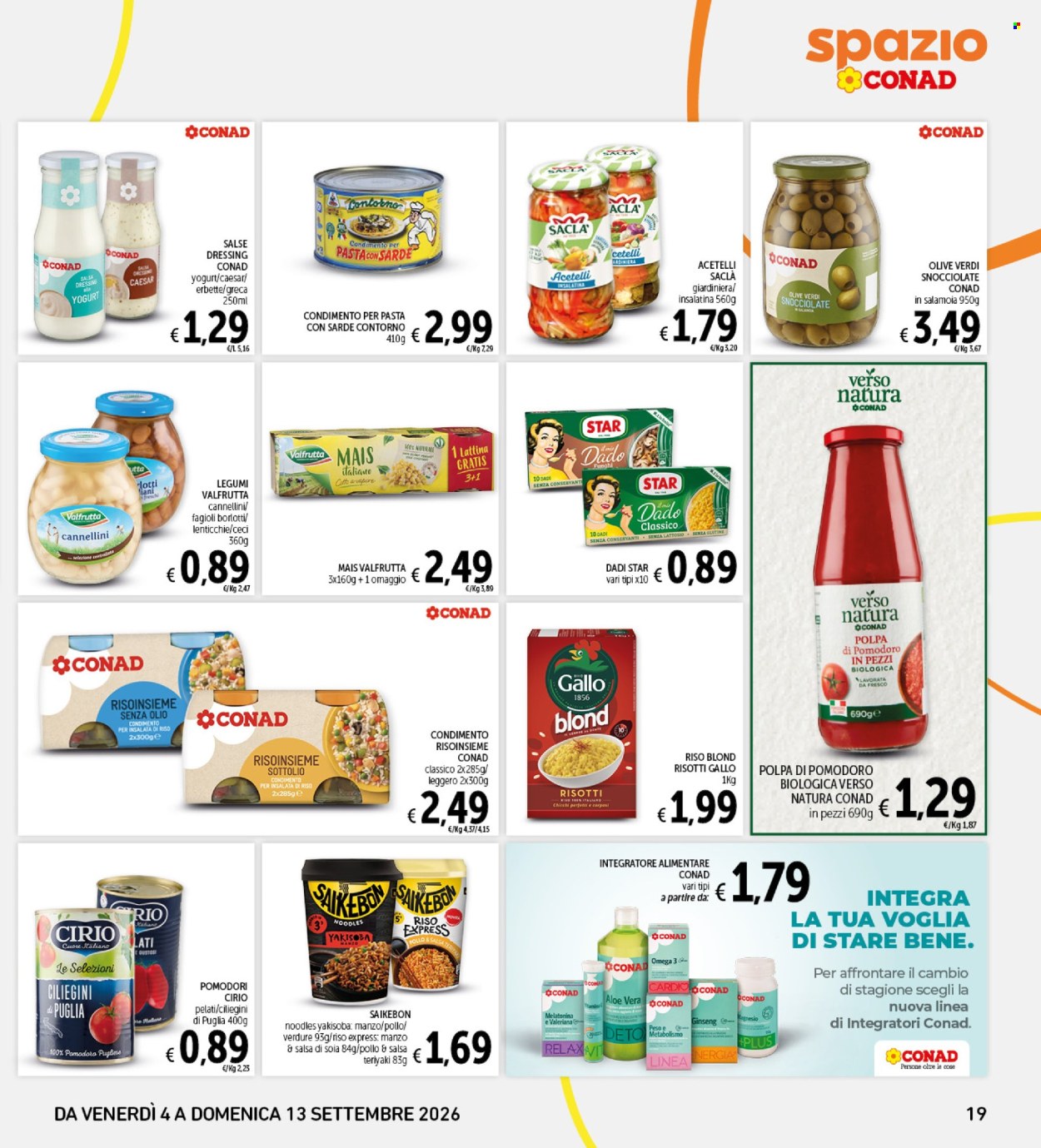 Volantino Spazio Conad - 4/9/2026 - 13/9/2026. Pagina 19