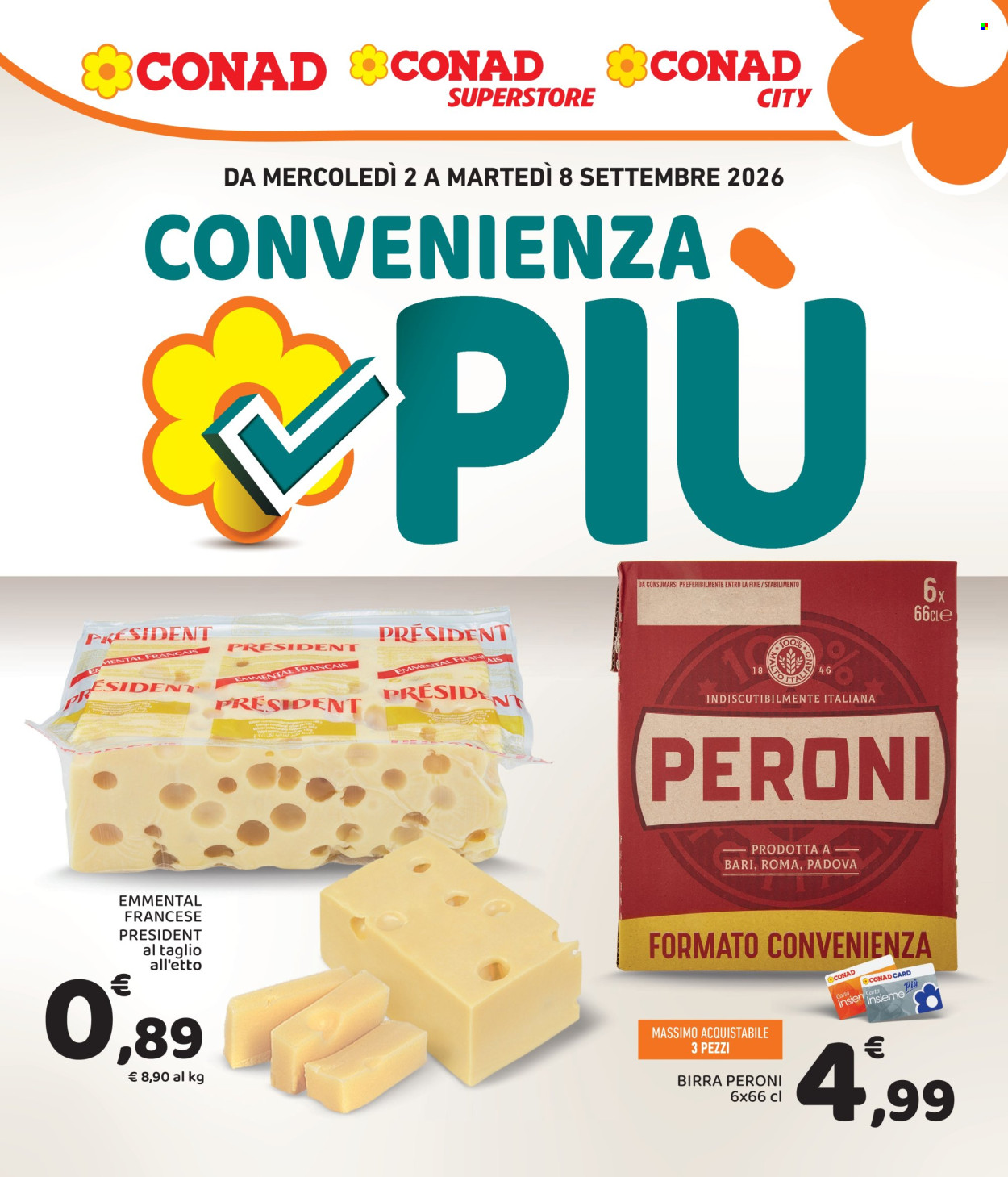 Volantino Conad - 2/9/2026 - 8/9/2026. Pagina 1