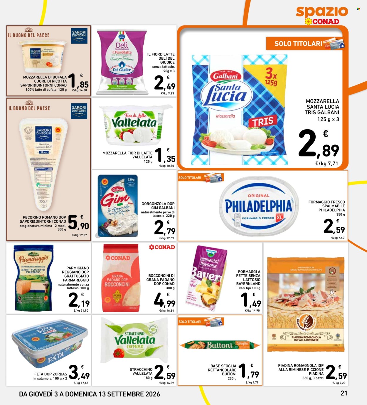 Volantino Spazio Conad - 3/9/2026 - 12/9/2026. Pagina 21