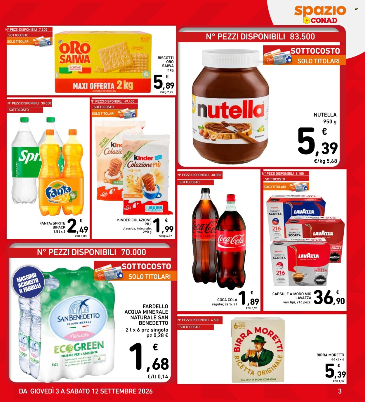 Volantino Spazio Conad - 3/9/2026 - 12/9/2026. Pagina 3