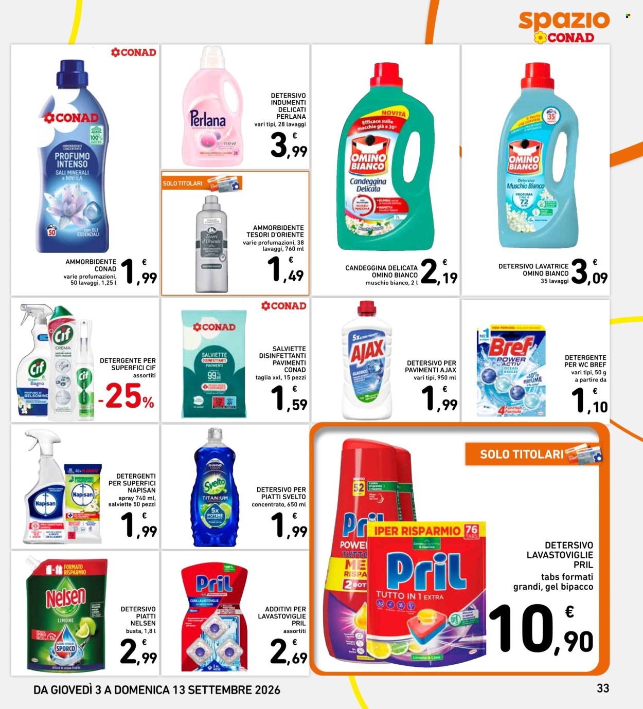 Volantino Spazio Conad - 3/9/2026 - 12/9/2026. Pagina 33