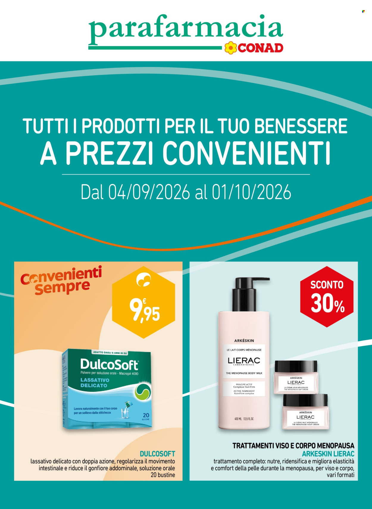 Volantino Conad - 4/9/2026 - 1/10/2026. Pagina 1