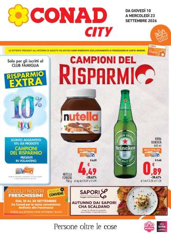 Volantino Conad City - 10/9/2026 - 23/9/2026.