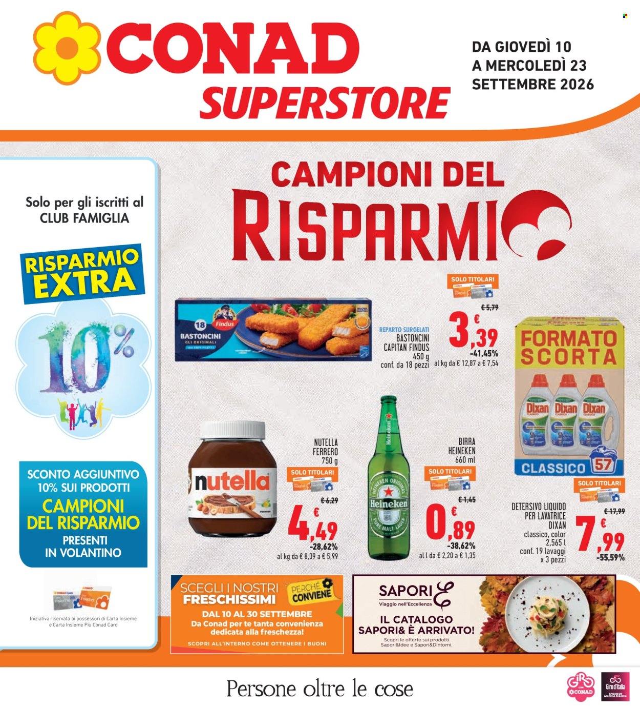 Volantino Conad - 10/9/2026 - 23/9/2026. Pagina 1