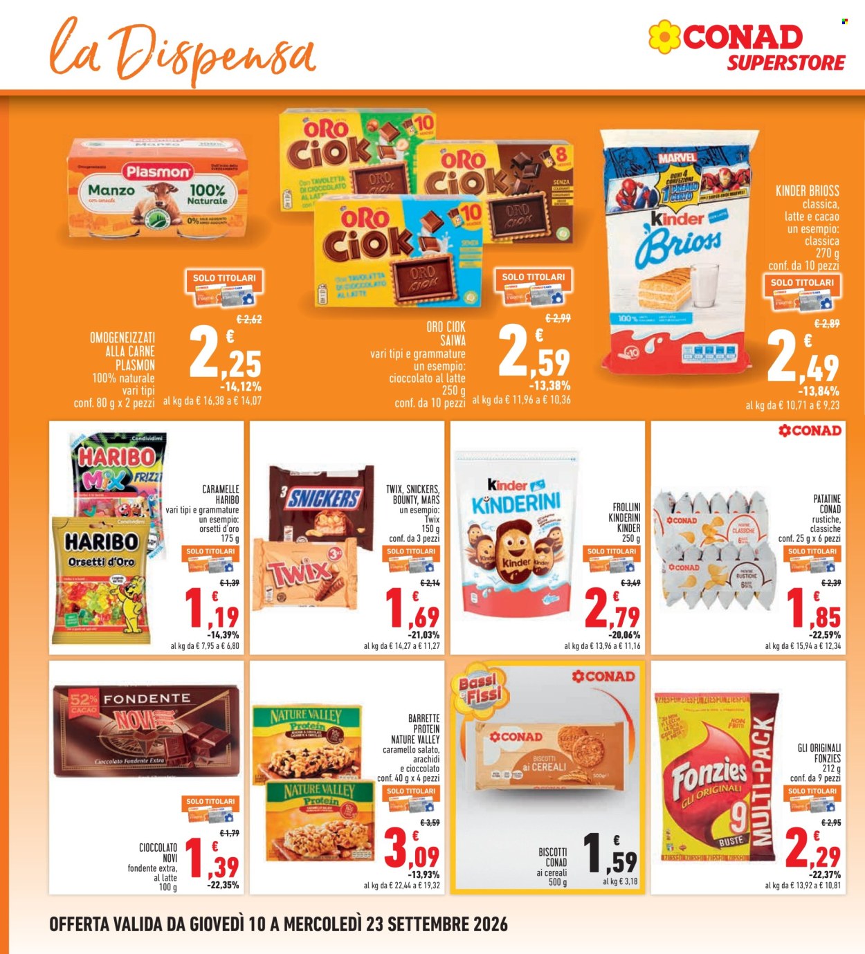 Volantino Conad Superstore - 10/9/2026 - 23/9/2026. Pagina 16