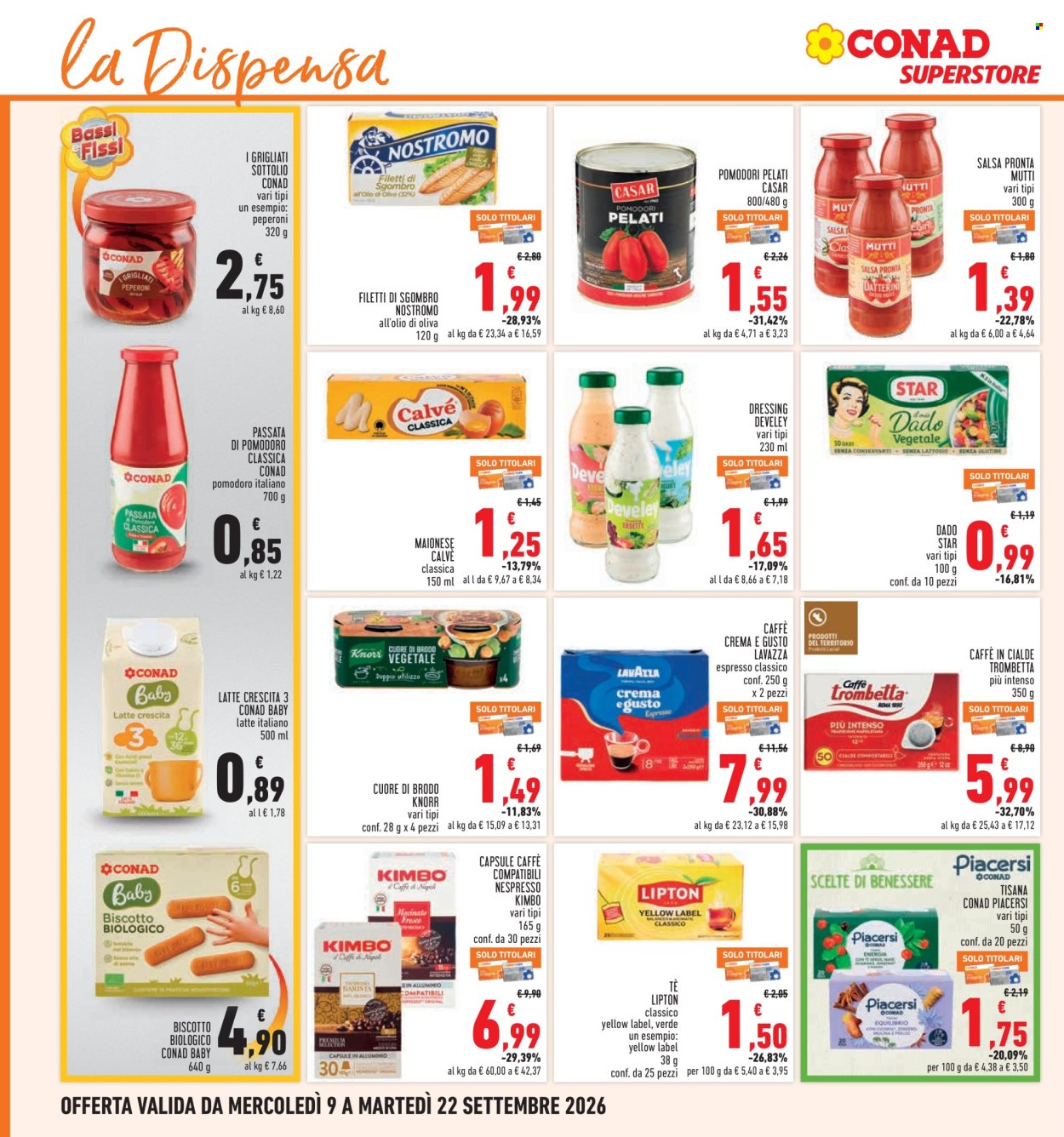 Volantino Conad - 9/9/2026 - 22/9/2026. Pagina 16