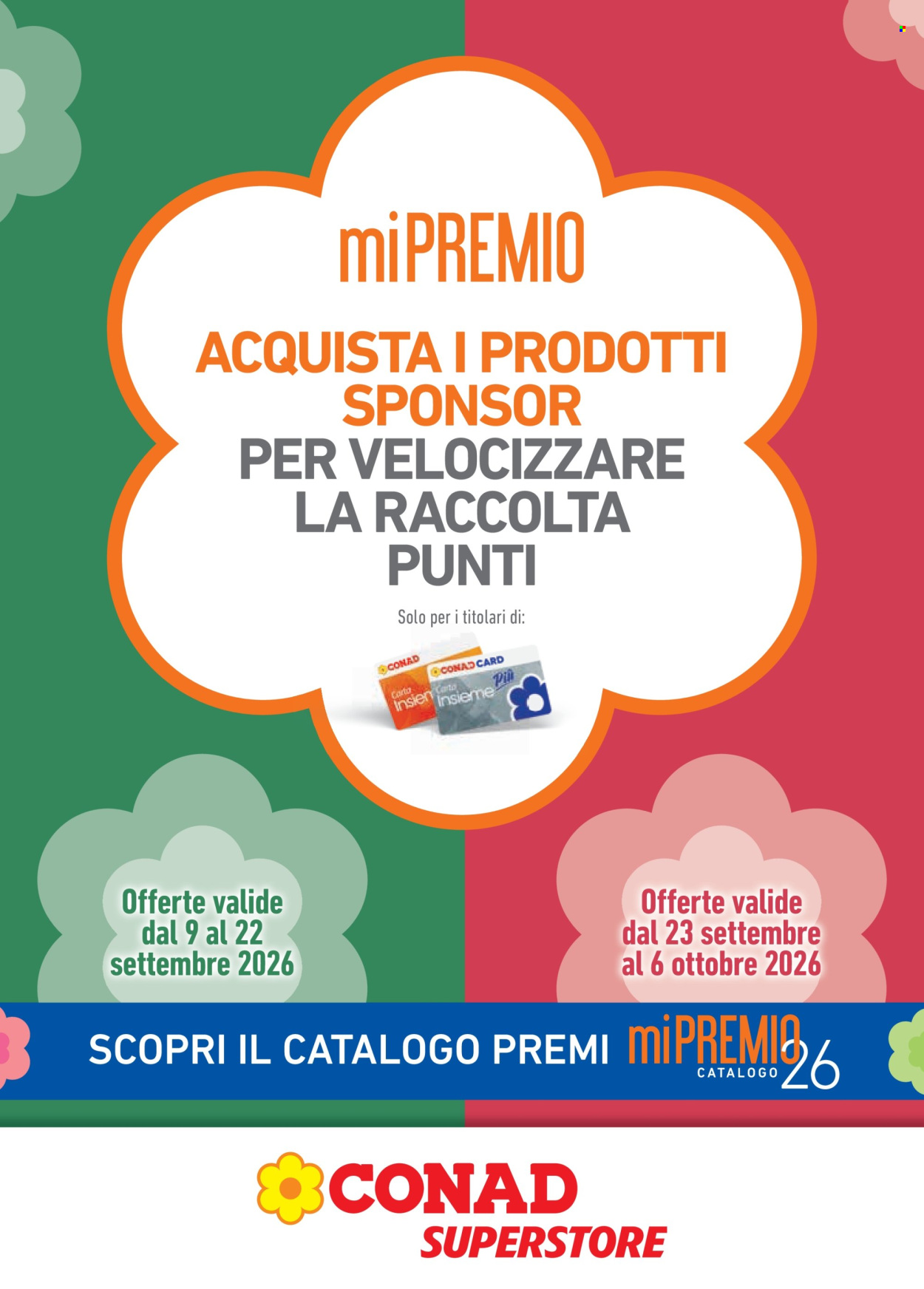 Volantino Conad - 9/9/2026 - 6/10/2026. Pagina 1