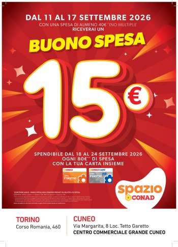 Volantino Spazio Conad - 11/9/2026 - 17/9/2026.