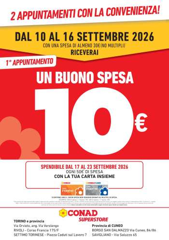 Volantino Conad - 10/9/2026 - 23/9/2026.