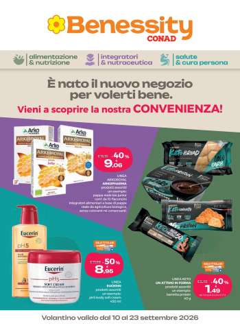 Volantino Benessity Conad - 10/9/2026 - 23/9/2026.