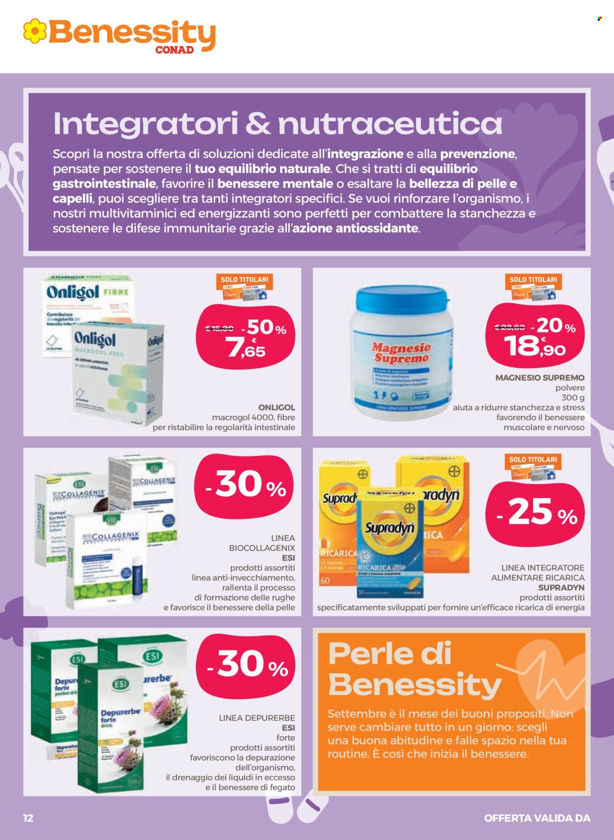 Volantino Benessity Conad - 10/9/2026 - 23/9/2026. Pagina 12