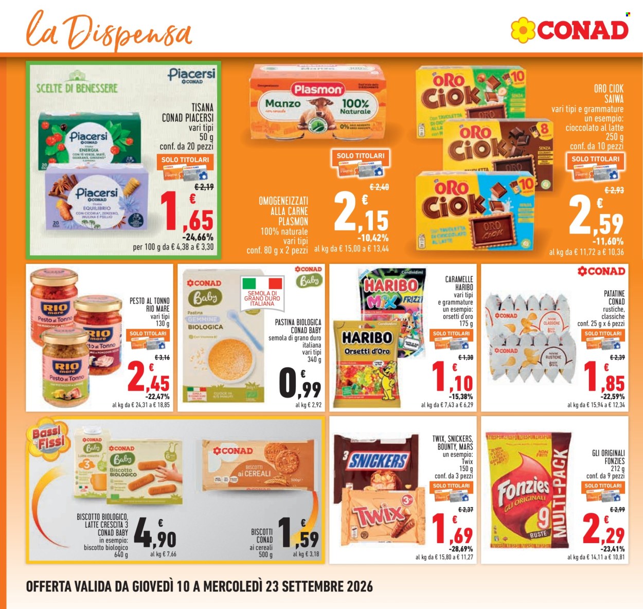 Volantino Conad - 10/9/2026 - 23/9/2026. Pagina 18