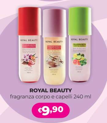 ROYAL BEAUTY fragranza corpo e capelli 240 ml