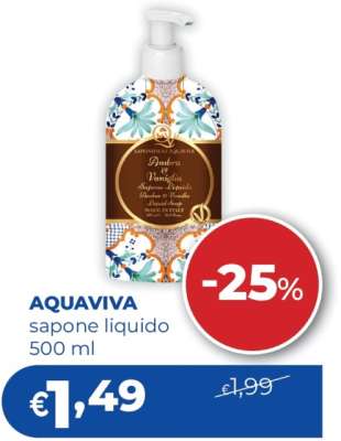 AQUAVIVA sapone liquido 500 ml
