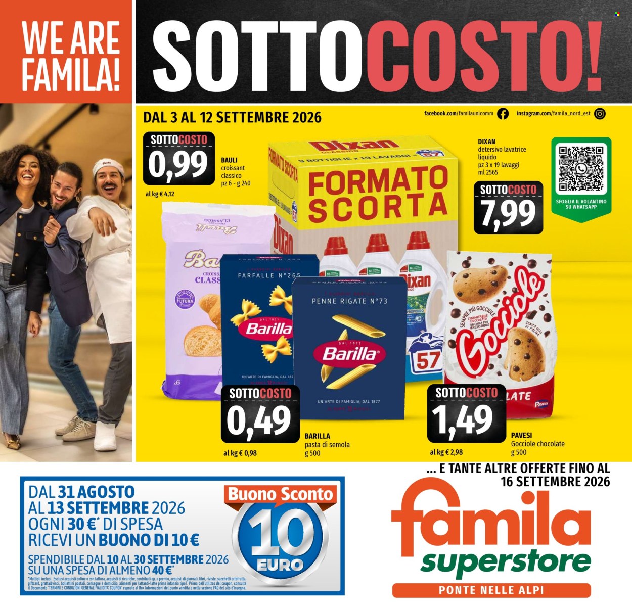 Volantino Famila - 3/9/2026 - 16/9/2026. Pagina 1