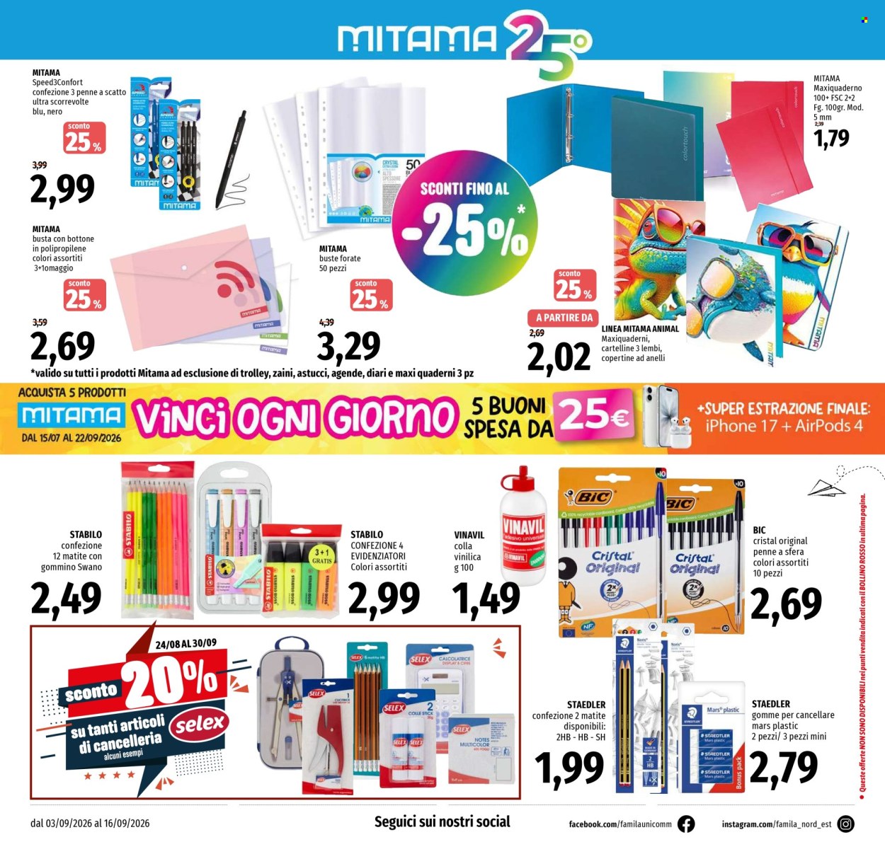 Volantino Famila - 3/9/2026 - 16/9/2026. Pagina 28