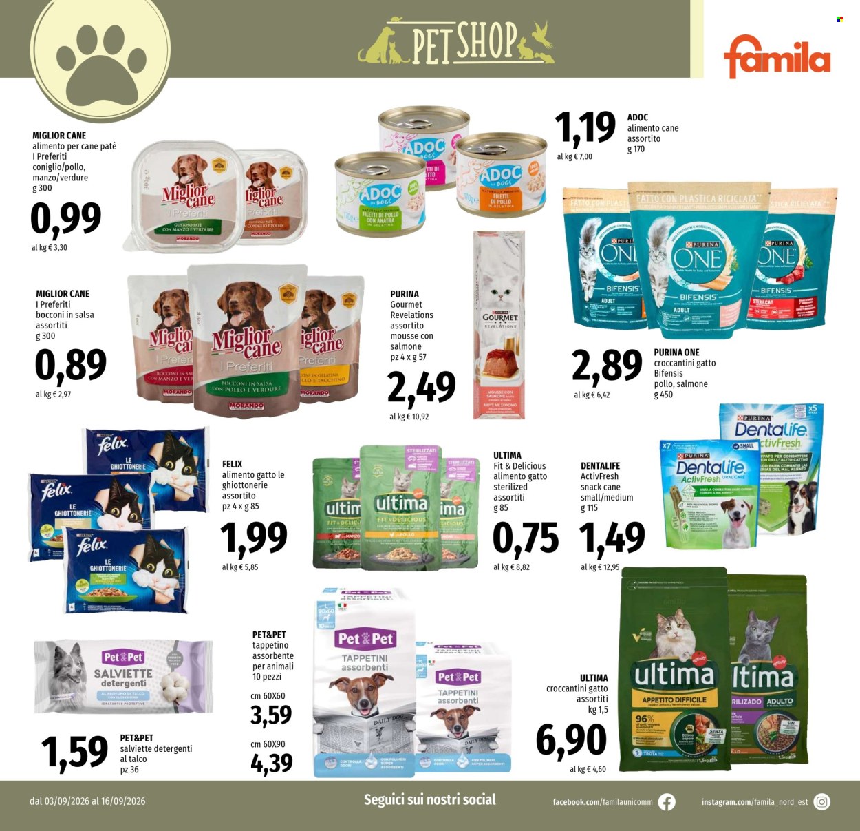 Volantino Famila - 3/9/2026 - 16/9/2026. Pagina 24