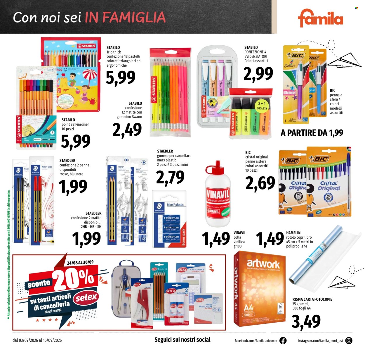 Volantino Famila - 3/9/2026 - 16/9/2026. Pagina 28