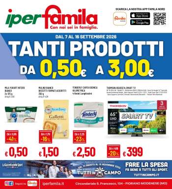 Volantino Famila - 7/9/2026 - 16/9/2026.