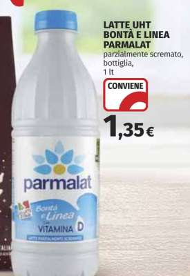 LATTE UHT BONTÀ E LINEA PARMALAT