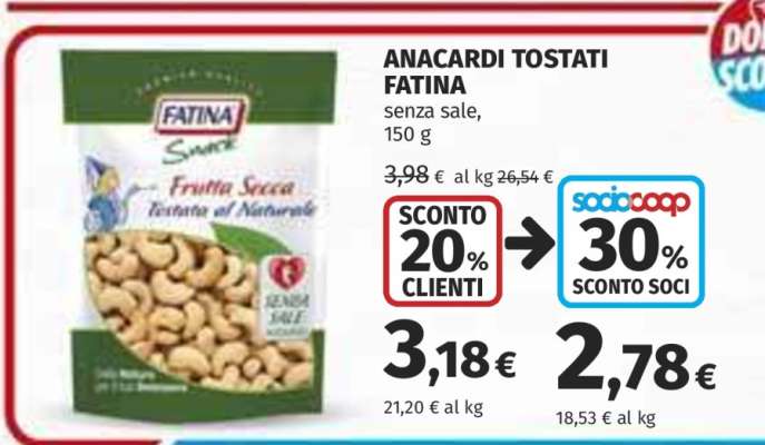 Anacardi Tostati Fatina