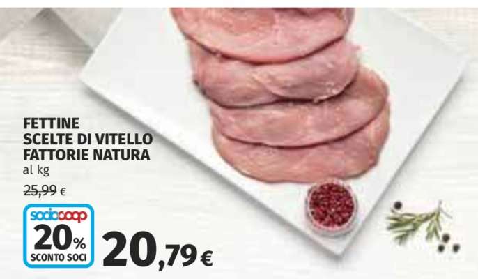 Fettine Scelte di Vitello Fattorie Natura