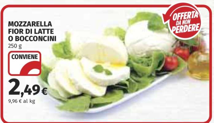 MOZZARELLA FIOR DI LATTE O BOCCONCINI