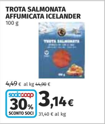 TROTA SALMONATA AFFUMICATA ICELANDER