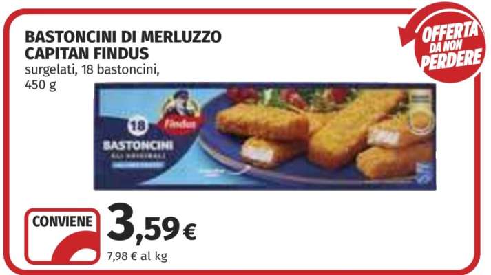 Bastoncini di Merluzzo Capitan Findus