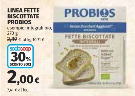 LINEA FETTE BISCOTTATE PROBIOS