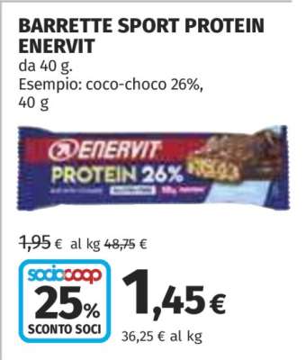 BARRETTE SPORT PROTEIN ENERVIT