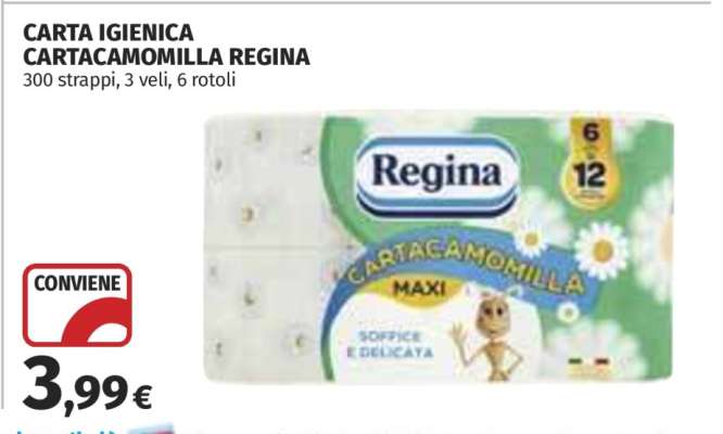 Carta Igienica Cartacamomilla Regina