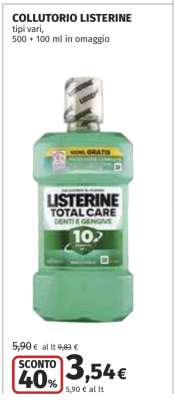 Collutorio Listerine