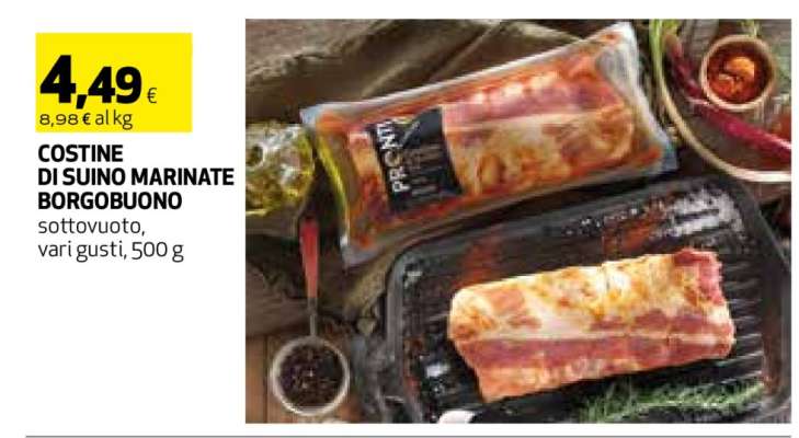 COSTINE DI SUINO MARINATE BORGOBUONO