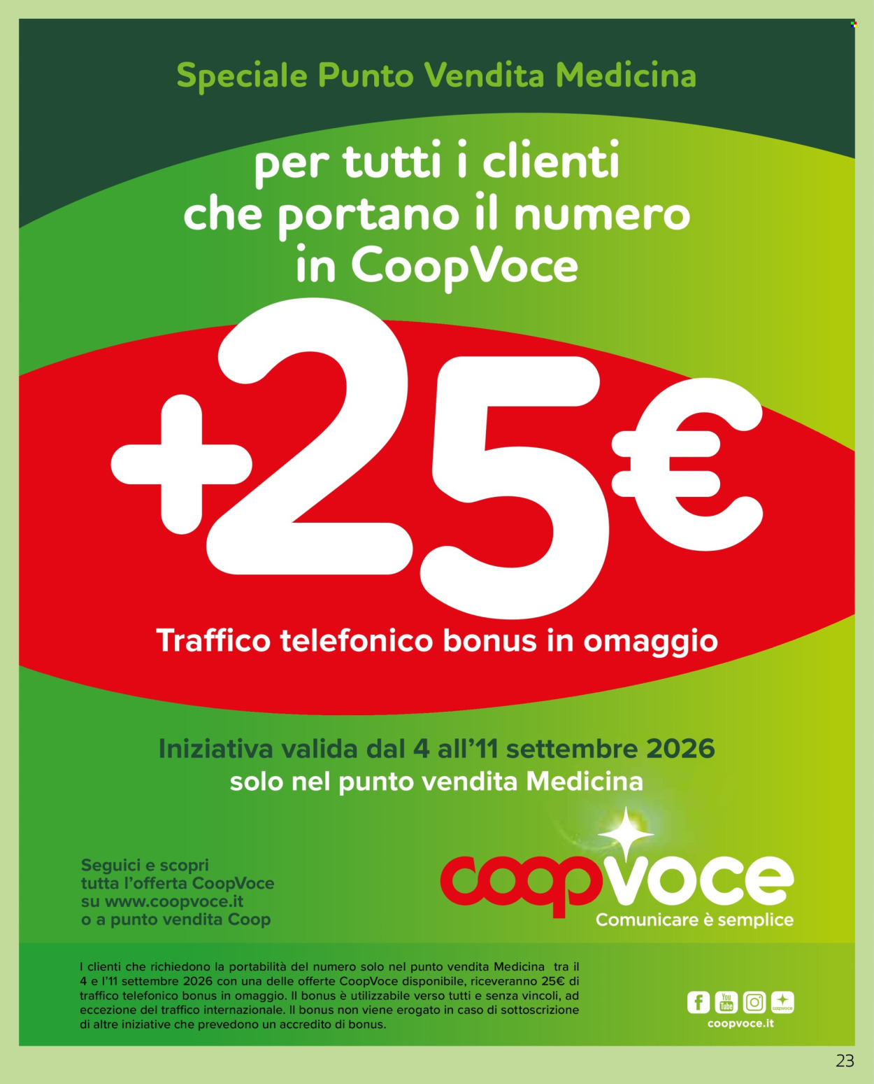 Volantino Coop - 3/9/2026 - 9/9/2026. Pagina 23