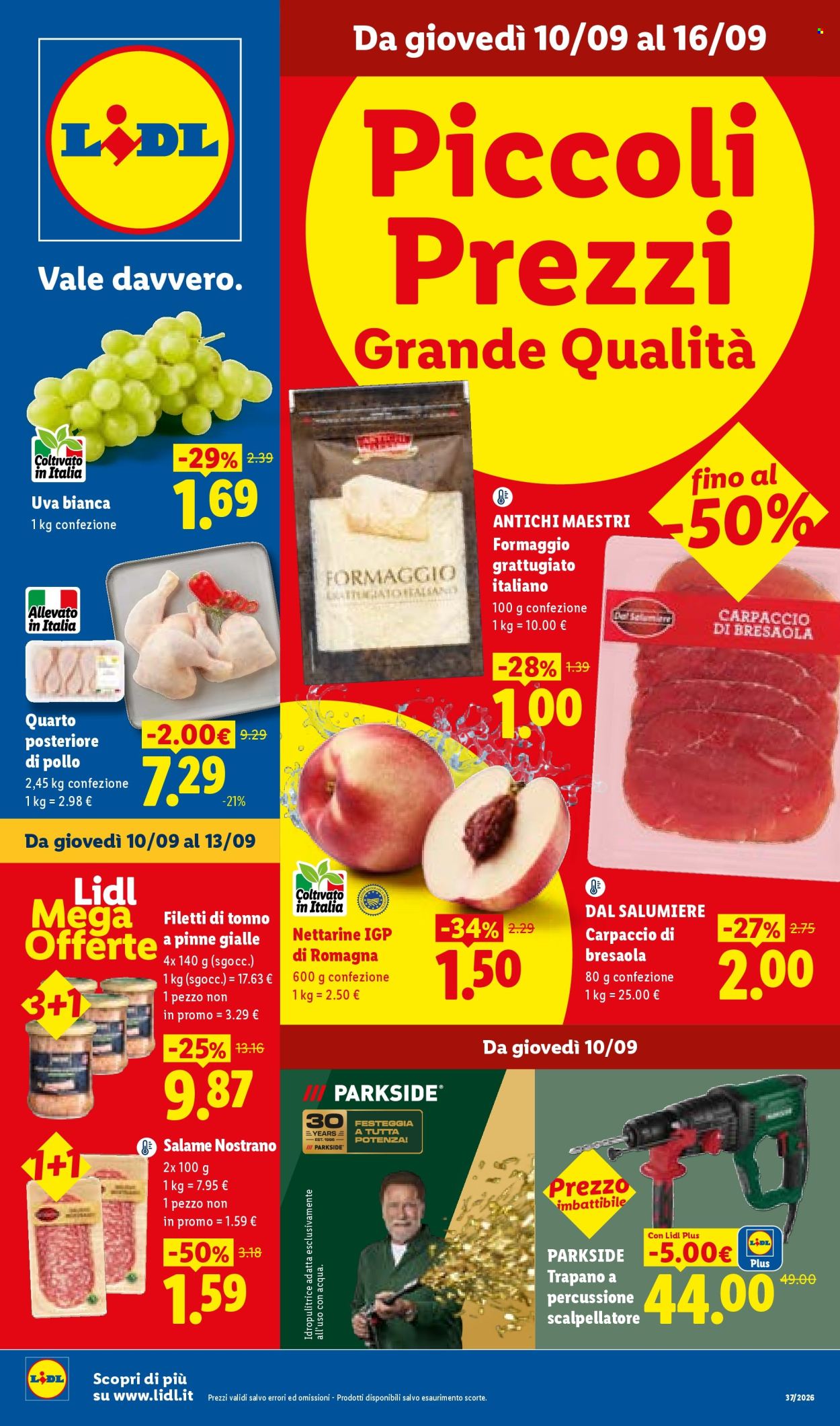 Volantino Lidl - 10/9/2026 - 16/9/2026. Pagina 1
